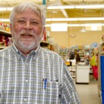 Ed Wyatt, co-owner of the Crow Mercantile, stands in the expanded aisles of his grocery store. Expanding the store in Crow Agency brought nine new jobs to the community.