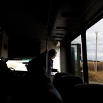 Jessica Long Knife is one of the last people to get off the bus to the reservation's southern communities. She lives outside Lodgepole, which has a population of 265, according to the latest census.