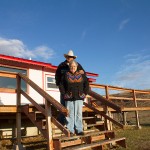 Truman Hall and his wife, Joy, stand outside their home on the Blackfeet reservation. Both are enrolled members of the Blackfeet tribe and lease the land on which their ranch sits. The couple hopes to leave it to their grandson one day, but with the current blood quantum requirements, their grandson isn’t able to enroll.