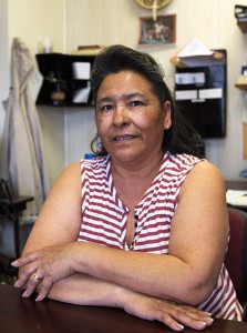 Patty Getten works in the Tribal Insurance Department and says she will not sign up for Medicaid or any form of health care outside of the Indian Health Service. She wants the health care and education pledged by the federal government in the original treaties. Getten plans to rely on what was promised, even though she blames the Indian Health Service for mistreating her mother’s diabetes, which Getten believes led to her death.