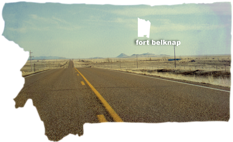 Map with Fort Belknap