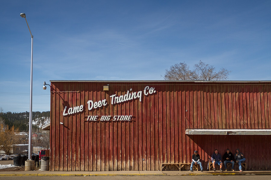 The Lame Deer Trading Post is the only grocery store on the Northern Cheyenne Indian Reservation. 