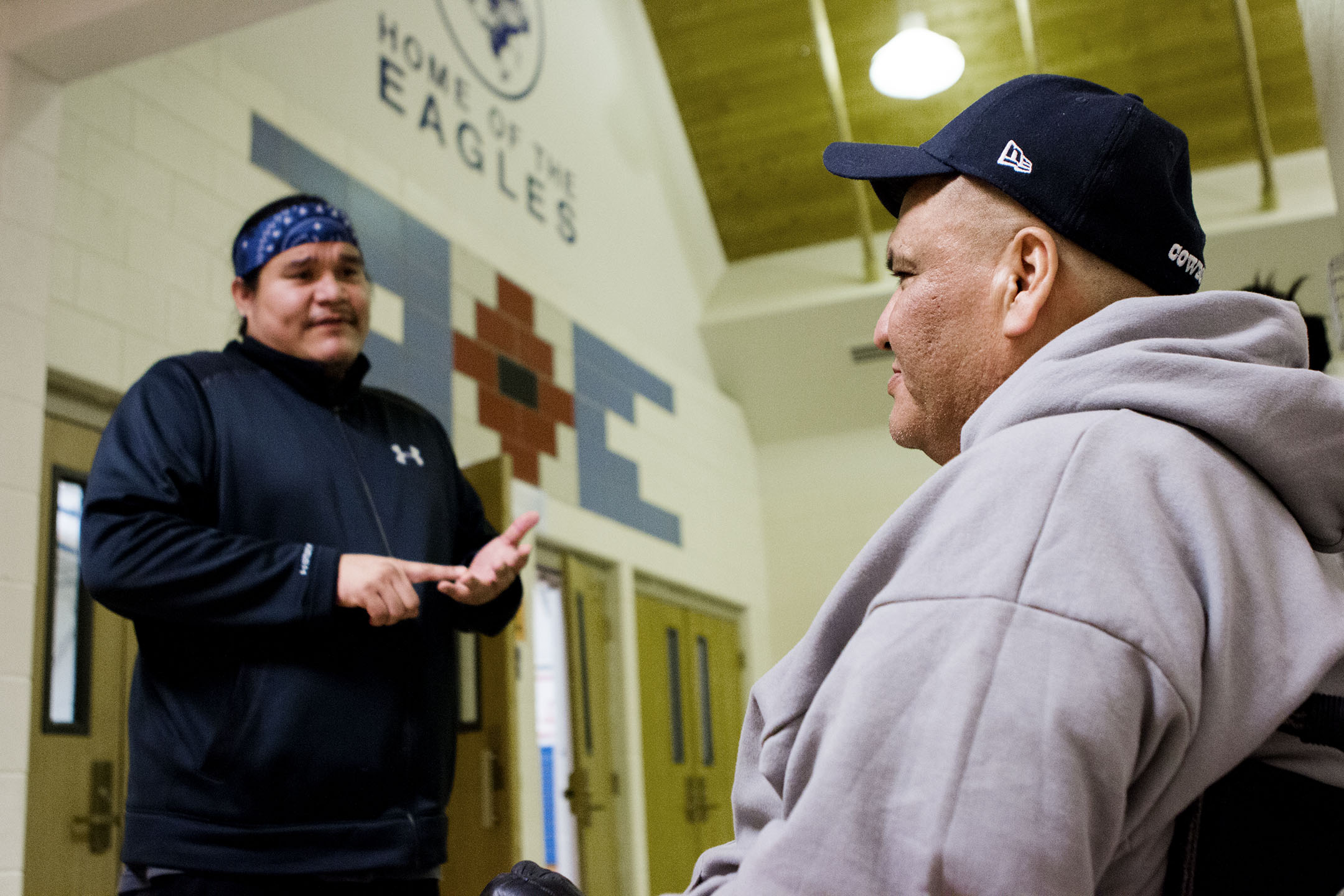 Tribal President Jace Killsback speaks to Jay D Old Mouse about the differences between what Northern Cheyenne dialysis patients want, and what the tribal council sees as a realistic investment in diabetes prevention on the reservation.