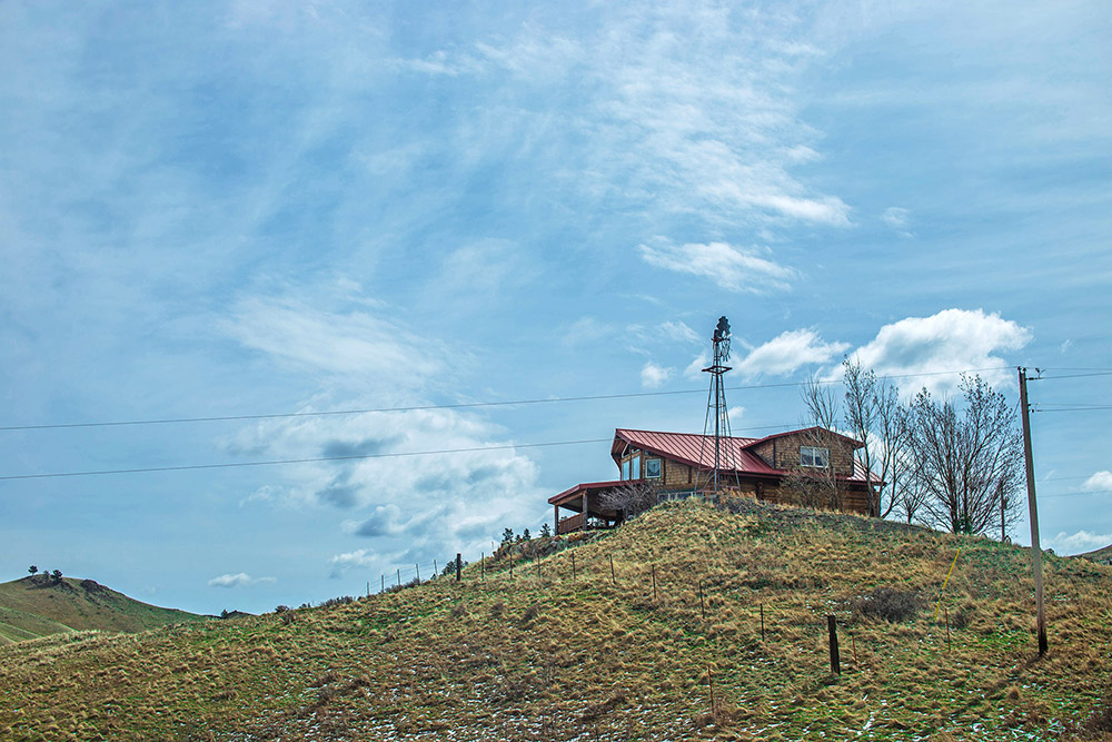 Ken St. Marks, a bonded contractor, built his home atop a hill overlooking the reservation.