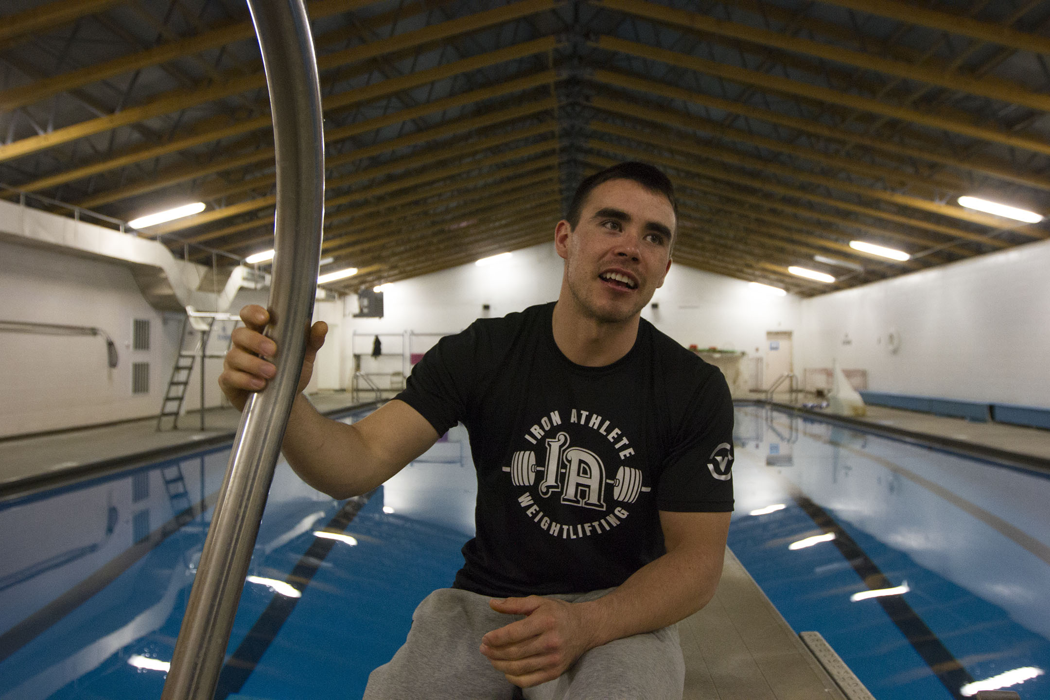Miles Werk, the recreational fitness and wellness coordinator at the Red Whip Gym, teaches fitness classes and helps manage the gym. Since he started working at the gym in 2012, the gym has improved its services by renovating the pool, basketball court and upgrading gym equipment.